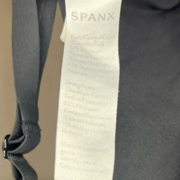 Spanx OnCore Sculpting Open-Bust Mid-Thigh Bodysuit - Medium in 'Very Black' - Picture 7 of 12